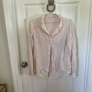 CP Shades Pink Button Down Blouse